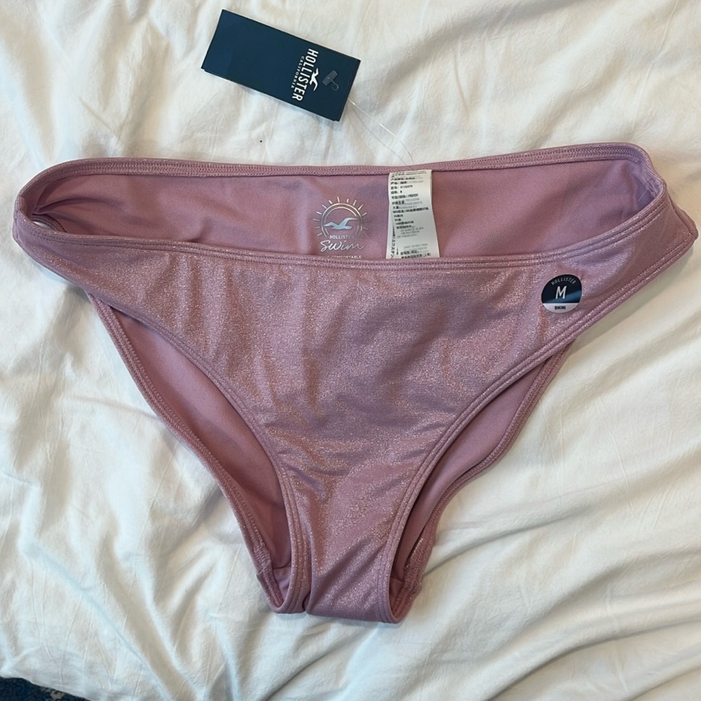 Shimmery lilac bikini bottoms